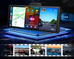 QIKtech Radio Samochodowe Bluetooth Android Auto CarPlay 9,3" USB SD AUX