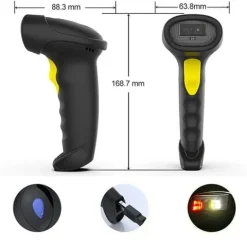 Qoltec Skaner czytnik kodów kreskowych i QR | 1D 2D | USB | Bluetooth