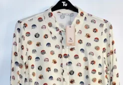 2QQ/ TU CLOTHING NOWA BLUZKA KOSZULA KOTY WISKOZA 44 XXL