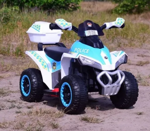 QUAD NA AKUMULATOR POLICJA Z KUFERKIEM - SUPER JAKOŚĆ/GTS-1188A