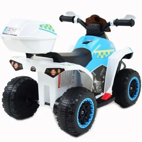 QUAD NA AKUMULATOR POLICJA Z KUFERKIEM - SUPER JAKOŚĆ/GTS-1188A