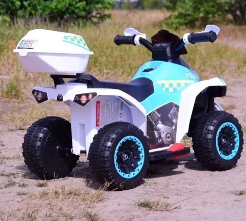 QUAD NA AKUMULATOR POLICJA Z KUFERKIEM - SUPER JAKOŚĆ/GTS-1188A