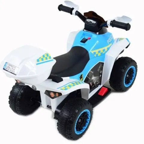QUAD NA AKUMULATOR POLICJA Z KUFERKIEM - SUPER JAKOŚĆ/GTS-1188A