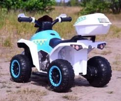 QUAD NA AKUMULATOR POLICJA Z KUFERKIEM - SUPER JAKOŚĆ/GTS-1188A