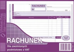 RACHUNEK A5 DLA ZW.Z VAT POZIOM 231-3