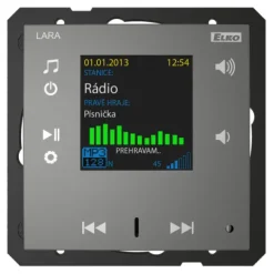 Radio internetowe LARA-R/IS grafitowy, design LOGUS90, EFAPEL, ELKOEP, iNELS