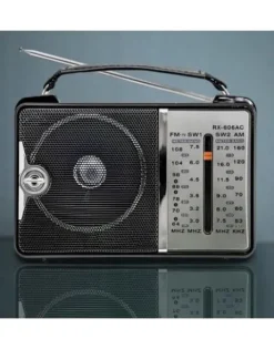 RADIO KUCHENNE 230V PRZENOŚNE BUDOWLANE NA BATERIE R20 FM AM SW