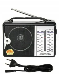 RADIO KUCHENNE 230V PRZENOŚNE BUDOWLANE NA BATERIE R20 FM AM SW
