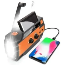 RADIO PRZENOŚNE SOLARNE KORBKA ALARM DYNAMO AWARYJNE LATARKA POWERBANK 4000