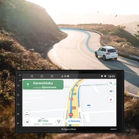 Radio Samochodowe Kruger&Matz CarPlay/AndroidAuto 7” 2DIN Bluetooth USB AUX