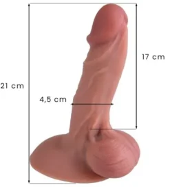 Realistyczne dildo z szeroką przyssawką