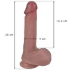 Realistyczne silikonowe 20 cm dildo