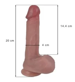 Realistyczne silikonowe 20 cm dildo