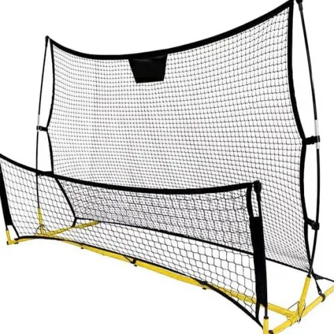 Rebounder trenażer piłkarski dwustronny bramka rama treningowa 220x110 cm