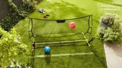 Rebounder trenażer piłkarski dwustronny bramka rama treningowa 220x110 cm