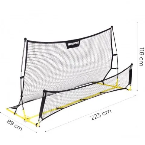 REBOUNDER TRENAŻER STRZAŁÓW DWUSTRONNY 220X120 CM MOVEPRO