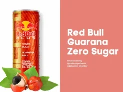 Red Bull plus Guarana z wit B Zero cukru napój energetyczny tajski 250ml