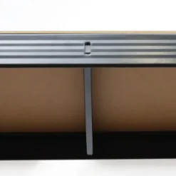 Regał magazynowy metalowy czarny 2w1 5 jasnych półek 150x75x30 cm