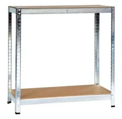 Regał magazynowy metalowy 2w1, 5 półek 180x90x40 cm