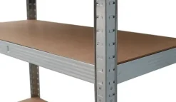 Regał magazynowy metalowy 2w1, 5 półek 180x90x40 cm