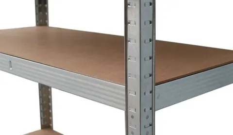 Regał magazynowy metalowy 2w1, 5 półek 180x90x40 cm