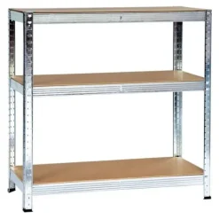 Regał magazynowy metalowy 2w1, 5 półek 180x90x40 cm