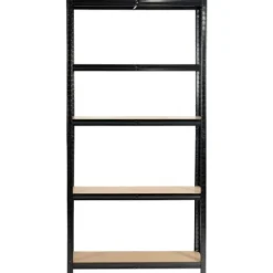 Regał metalowy do garażu piwnicy magazynowy zestaw 2 sz. 90x40x180 czarny