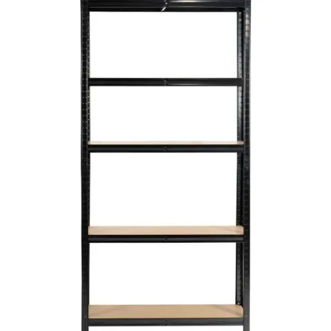 Regał metalowy do garażu piwnicy magazynowy zestaw 2 sz. 90x40x180 czarny