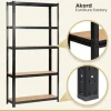 Regał metalowy do garażu piwnicy magazynowy zestaw 2 sz. 90x30x180 czarny