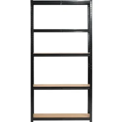Regał metalowy do garażu piwnicy magazynowy zestaw 2 sz. 90x30x180 czarny