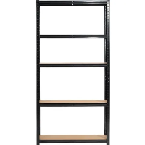 Regał metalowy do garażu piwnicy magazynowy zestaw 2 sz. 90x30x180 czarny