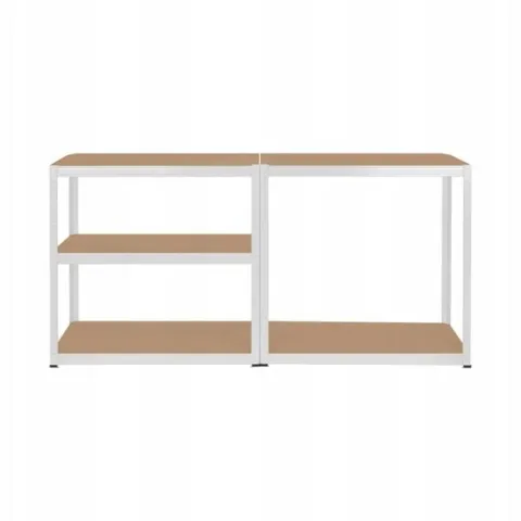 Regał metalowy magazynowy 5 półek 180x90x40 biały do 750 kg