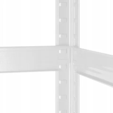 Regał metalowy magazynowy 5 półek 180x90x40 biały do 750 kg