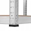 Regał metalowy magazynowy 5 półek 180x90x40 srebrny do 750 kg
