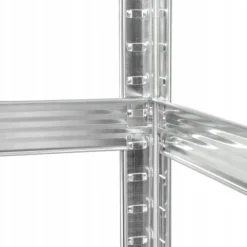 Regał metalowy magazynowy 5 półek 180x90x40 srebrny do 750 kg