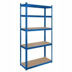 Regał metalowy magazynowy 5 półek 180x90x40 niebieski do 750 kg