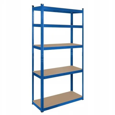 Regał metalowy magazynowy 5 półek 180x90x40 niebieski do 750 kg