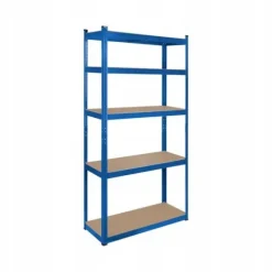Regał metalowy magazynowy 5 półek 180x90x40 niebieski do 750 kg