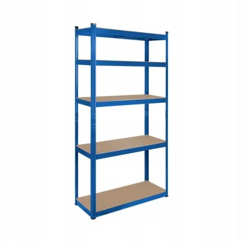 Regał metalowy magazynowy 5 półek 180x90x40 niebieski do 750 kg
