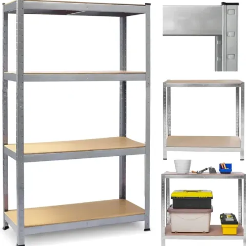 Regał metalowy magazynowy warsztatowy biurowy do garażu 135kg 150x75x30cm
