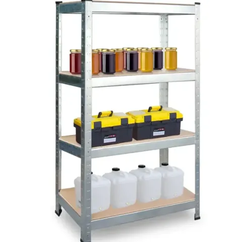Regał metalowy magazynowy warsztatowy biurowy do garażu 135kg 150x75x30cm