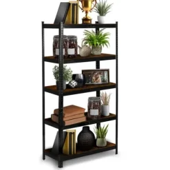 Regał metalowy magazynowy 180 x 90 x 40 cm Humberg HR-852 czarny