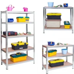 Regał metalowy magazynowy 150 x 75 x 30 cm Humberg 4840