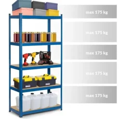 Regał metalowy magazynowy 180 x 90 x 40cm Humberg 4848