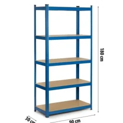 Regał metalowy magazynowy 180 x 90 x 30cm Humberg 4845