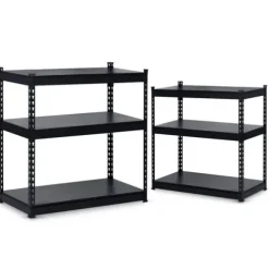 Regał metalowy magazynowy 183 x 90 x 45 cm Humberg HR-700 czarny