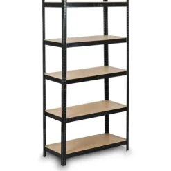 Regał metalowy magazynowy 180 x 90 x 40 cm Humberg HR-813 czarny