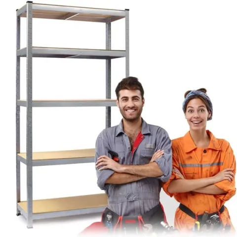 Regał metalowy magazynowy 180 x 90 x 40 cm Humberg HR-812