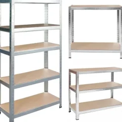 Regał metalowy magazynowy 150 x 75 x 30 cm Humberg HR-810