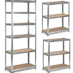 Regał metalowy magazynowy 222 x 90 x 40 cm Humberg HR-814